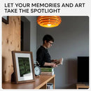 Homeforia A5 Picture Frame Brown, High-End Dark Oak 5.8x8.3 Wood Frame Matted to 4.1x5.8 inch Photo, A5 Size Walnut Wooden Frames with Mat A6 Print, 5.8 x 8.3 Frame, Tempered Glass, Wall Kit, Set of 1 by CozyNest Decor
