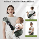 Baby Sling Carrier Adjustable Baby Sling 2025 Upgraded Toddler Sling Comfortable Baby Wrap Carriers Ergonomic-Designed, Travel Friendly Carrying 10-45 Lbs(Green Leopard) by TinyTreasures Baby Boutique