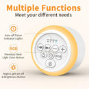 Soothing Sounds White Noise Machine Portable Sleep Machines with 30 Relaxing Sounds 12 Color Options 5 Adjustable Brightness 32 Volume Levels 4 Timer for Baby and Adult Perfect for Home Travel Office by TinyTreasures Baby Boutique