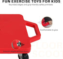 2 Plastic Scooter Boards with Handles for Kids Sitting and Sports Training, with 1 Ring, 2 Ropes and 4 Beanbags, Indoor and Outdoor Play by TinyTreasures Baby Boutique