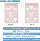 Math Is My Jam And Ims Heres To Spreads Its Seasonal Garden Flag 12x18 Double Sided Funny House Flag for Fall by GreenHaven Gardens