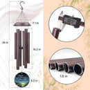 Personalized Sympathy Wind Chimes, 36inch Customized Wind Chime, Memorial Gifts for Loss of Loved One, Wind Chimes in Loving Memory of Dad/Mom, Condolences Gifts for Funeral by CozyNest Decor