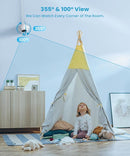 ieGeek 5.5’’ Split-Screen Baby Monitor,2.5K UHD Baby Monitor with 2 Cameras and Audio,Night Light,Prone Sleeping&Cry Detection,Two-Way Talk,Night Vision,2.4G&5Ghz WiFi App Control,4000mAh Battery by TinyTreasures Baby Boutique