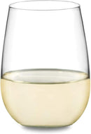 Libbey Stemless 12-Piece Wine Glass Party Set for Red and White Wines by CozyNest Decor