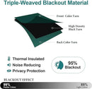 ChrisDowa Blackout Curtains 90 Inches Long 2 Panels Set for Living Room, Grommet Thermal Insulated Room Darkening Curtains for Bedroom (Forest Green, 52 x 90 Inch) by CozyNest Decor
