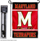 College Flags & Banners Co. Maryland Terrapins Garden Flag with Stand Holder by GreenHaven Gardens