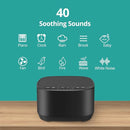 Magicteam Sleep Sound White Noise Machine with 40 Natural Soothing Sounds and Memory Function 32 Levels of Volume Powered by AC or USB and Sleep Timer Sound Therapy for Baby Kids Adults (B-Black) by TinyTreasures Baby Boutique