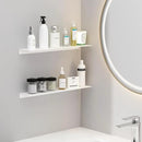 JOOM White Floating Shelves for Wall Storage, Metal Wall Shelves for Living Room, Bathroom, Kitchen, 20” Long Display Shelves for Collectibles(2 PCS) by CozyNest Decor