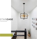 15.8'' Black Gold 8-Light Sputnik Chandelier Modern Industrial Adjustable Hanging Geometric Pendant Light Fixture for Entryway Foyer Stairway Hallway Bedroom Living Room Kitchen Island by CozyNest Decor
