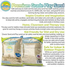 Classic Sand and Play Sand for Sandbox, Table, Therapy, and Outdoor Use, 20 lb. Bag, Natural, Non-Toxic, Wet Castle Building for Creativity and Stimulates Sensory Skills by GreenHaven Gardens