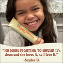 Happy Tooth Hydroxyapatite Toothpaste, Fluoride Free, Natural Whitening for Kids, Toddlers and Adults, SLS Free, Enamel Safe, Dentist Formulated with Clean Ingredients, Mint Brownie Flavor, 3.4oz by CozyNest Decor