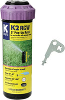 K Rain K2 RCW 3/4" Female Inlet 5" Pop-Up | 2.5 GPM Single Stream Nozzle | 40° - 360° Arc Spray Pattern | for Reclaimed Water by GreenHaven Gardens