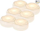 Aignis 6pcs Flameless LED Floating Candles, White Rose Plastic Tealights Battery Operated, 120+ Hours Glow Time, Cozy Light for Romantic Pool/Bathtub/Hot Bath/Wedding Centerpiece Decor(D2.83*H1.42) by CozyNest Decor