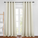 NICETOWN Room Darkening Window Curtains 90 inch Length - Thermal Insulated Grommet Light Blocking Solid Curtain Drapes for Bedroom/Living Room (Beige, Set of 2, 46" Wide Per Panel) by TinyTreasures Baby Boutique