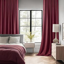 MIULEE Wine Red Back Tab Blackout Curtains 84 Inch Length 2 Panels Set for Living Room Bedroom Privacy, Rod Pocket/Pinch Pleat Thermal Insulated Room Darkening Pleated Light Blocking Drapes by TinyTreasures Baby Boutique