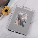 RECUTMS 100 Pocket 4x6 Small Photo Album - Vertical Wedding, Family, Baby, Anniversary, Graduation Picture Book - Travel Albums (Grey) by TinyTreasures Baby Boutique