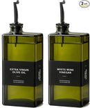 Olive Oil Dispenser Bottle for Kitchen- 16.9oz Oil Bottles UV Protection, Oil and Vinegar Dispenser Set, Drip-Free Pourer, Elegant Kitchen Essential- 16.9oz, Set of 2 by CozyNest Decor