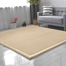 Loartee Nursery Rug Coral Velvet Crawling Area Rug (6'8"x9'2", Brown) for Toddler Children Play, Yoga, Exercise Pads Carpet by TinyTreasures Baby Boutique