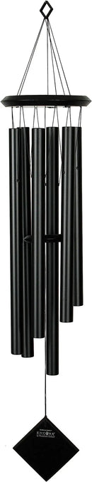 Woodstock Chimes Pluto Wind Chime for Outside 37" Black Wood Medium Tone Sound for Outdoor Garden, Patio, Porch Decor Gifts, Encore Collection, DCKK37 by CozyNest Decor