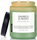 M&SENSE Bamboo Peony Spring Large Candles for Home Scented 19.4oz 110 Hour Long Lasting Burn Natural Organic Soy Candle Gifts for Women, Fresh Smelling Aromatherapy Gifts for Stress Relief by CozyNest Decor