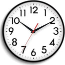 16 Inch Wall Clock, Large Wall Clocks Battery Operated, Big Silent Non-Ticking Analog Clock Decorative for Living Room, Office, Kitchen, Outdoor,Classroom, Bedroom, Bathroom, School(Black) by CozyNest Decor