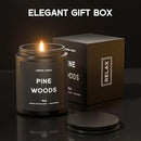 Pine Woods Candle, 9oz Scented Candle for Men, Scented Candles for Home, Gifts for Men, Personalized Blessing Minimalist Men's Gifts by CozyNest Decor