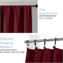 Simplebrand Ava Burgundy Blackout Curtains for Bedroom 63 Inch Length 2 Panels Set, Nursery Thermal Insulated Energy Saving Rod Pocket Window Treatment Curtains Blackout Drapes, W40 x L63 Inch by TinyTreasures Baby Boutique