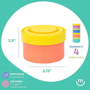 morepeas The Everything Snack Bowl - All-in-One Baby, Toddler & Kid Food Container - Travel Essential with Spill Proof Lid & Suction Base - Melon by TinyTreasures Baby Boutique