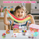 Funewest Slime Kit for Girls Ages 8-12 Mini Fluffy Butter Slime Making Kit Ice Cream Slime for Kids DIY Craft Kits with 30+ Piece Birthday Gifts by TinyTreasures Baby Boutique