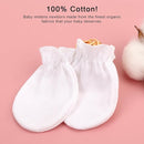 Newborn Baby Mittens No Scratch Cotton Elastic Wrist Gloves Infant Toddler Mittens for Baby Boy Girl 0-6 Months by TinyTreasures Baby Boutique