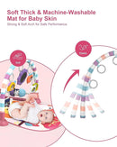 dearlomum Baby Play Mat Gym,Funny Play Piano Tummy Time Baby Activity Mat with 5 Infant Sensory Toys & 4 Wrist Rattle Socks, Boy & Girl Gifts for Newborn 0 to 3 6 9 12 Months(Pink) by TinyTreasures Baby Boutique