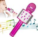 KIDWILL Wireless Bluetooth Karaoke Microphone for Kids, 5-in-1 Portable Handheld Karaoke Mic Speaker Player Recorder with Adjustable Remix FM Radio for Kids Girls Boys Teens Birthday-Hot Pink by TinyTreasures Baby Boutique