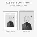 Homeforia 11x14 Picture Frame Silver, High End Metal 11x14 Frames with Mat 8x10, 11 x 14 Silver Poster Frame Matted to 8 x 10 inch Photo, 11by14 Thin Hanging Frames, Tempered Glass, Wall Kit, Set of 1 by CozyNest Decor