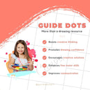 Guide Dots Kid’s Discover Art Kit with Light Up Bright Board – Children’s Drawing Kit – Video Instructions – Art Supplies, Markers, Chalk Pastels – Gift for Boys & Girls – Ages 4-7 by TinyTreasures Baby Boutique
