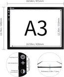 Light Box Drawing Pad A3, Dimmable 3 Brightness and Colour Temperature with Type-C Charge Cable and Brightness Adjustable for Artists, AnimationDrawing, Sketching, Animation, X-ray Viewing (A3-STK) by TinyTreasures Baby Boutique