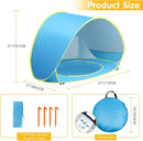 Baby Beach Tent Pop Up Beach Tent Baby Tent for Beach, Portable Shade Pool UV Protection Sun Shelter for Infant by TinyTreasures Baby Boutique