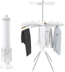 3 Tier Portable Clothes Drying Rackwith 4 Pulleys,Indoor and Outdoor Collapsible Rack Clothing with Shoe Drying Rack for Space Saving by CozyNest Decor