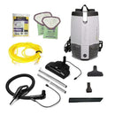 ProTeam ProVac FS 6 Commercial Backpack Vacuum with Power Nozzle Tool Kit, 6 Quart, Gray by CozyNest Decor