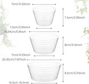 Hoolerry Plastic Plant Saucer Clear Deep Drip Tray Thickened Clear Plant Saucers Trays for Pots Deep Drip Trays for Home Garden Indoor and Outdoor Potted(15 Pcs,4, 6, 8 Inch) by GreenHaven Gardens