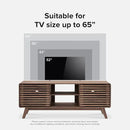 mopio Ensley TV Stand, Mid Century Modern for 55/60/65 inch TV, Farmhouse TV Stand, Entertainment Center with Storage, TV and Media Consol for Living Room (Walnut, 59" Tall) by CozyNest Decor