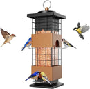 Auslar Bird Feeder, Metal Squirrel Proof Bird Feeders for Outdoors Hanging, 2.5LB Capacity Squirrel Proof Wild Bird Feeders for Outside and Garden Decoration Yard Decor by CozyNest Decor