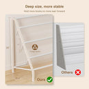 High-Transparent 4 Tier Kids Bookshelf, Sturdy Metal Large Size Book Rack Storage for Kids - Toddler Book Shelf Display for Nurasery, Kids Room, Deep Size Bookshelf Hold More Books by TinyTreasures Baby Boutique