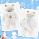 Fairy Baby Newborn Baby Winter Snowsuit Bear Thick Romper Footie Double Zip Hooded Jumpsuit Fleece Coat Infant Boy Girl 0-12M by TinyTreasures Baby Boutique