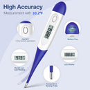 Boncare 10 Seconds Digital Thermometer for Adults and Kids - Accurate & Safe Rectal Thermometer for Baby with Fever Alarm, Oral Thermometer FSA HSA Eligible (Dark Blue) by TinyTreasures Baby Boutique