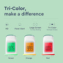 Forehead Thermometer for Adults and Kids, Fast Accurate Thermometer with Fever Alarm, 1S Reading & Silent Mode, Easy to Use Health Thermometer (Green) by TinyTreasures Baby Boutique