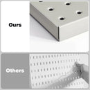 48x24 inch Gray Metal Pegboard Kit for Wall Organization with Hooks, Pegboard Bins, and Utility Tools Storage Board, Efficient Tool Organizer Peg Board by GreenHaven Gardens