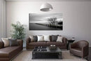 DZL Art S74975 Canvas Prints Modern Minimalist Black and White Lake Trees Landscape Wall Art Painting for Living Room Bedroom Decor Office Wall Decor Home Decoration by CozyNest Decor