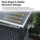 Outdoor Pergola, Bike Storage Shed, Grill Gazebo For Patio - Gray