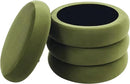 ONEVOG Round Storage Ottoman, 20" Small Ottomans Table with Removable Lid, Velvet Fabric Soft Footrest Stool for Couch, Upholstered Stuffed Circle Seat for Livingroom/Bedroom/Dorm/Vanity, Olive Green by CozyNest Decor