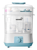 GROWNSY Adjustable 3 in 1 Large Bottle Sterilizer and Dryer, Electric Steam Baby Bottle Sterilizer, Bottle Sanitizer for Baby Bottles & Pacifiers, Breast Pump Parts Blue by TinyTreasures Baby Boutique